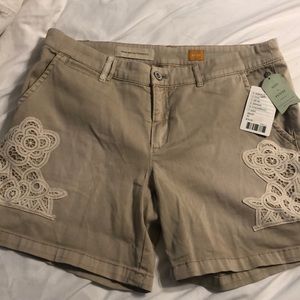 Pilcro Anthropologie chino shorts